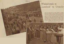 874490 Collage van 2 foto's betreffende de afsluiting van de Winkelweek in de wijk Lombok te Utrecht in Tivoli aan de ...